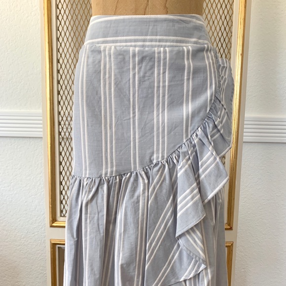 Pre-owned A.n.d Eawy  Ruffle skirt Blue M - Picture 1 of 8